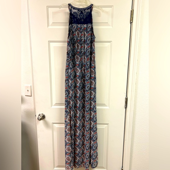 Multicolored sleeveless maxi-dress size small - Picture 3 of 8